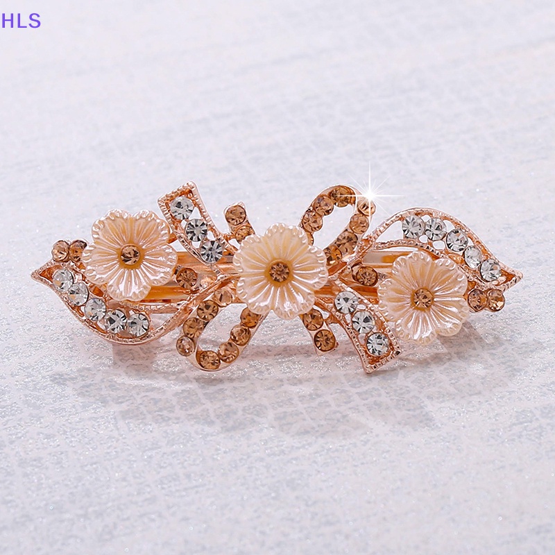 Kẹp Tóc Đính Đá Hình Bông Hoa Thiết Kế Nhỏ Nhắn Xinh Xắn