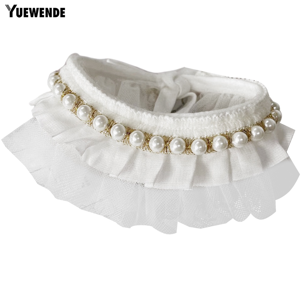 Yq.e Khăn Quàng Cổ Thú Cưng Nhiều Kích Thước Dễ Thương Với Nấm Ren Đen Để Chụp Ảnh Air Tag