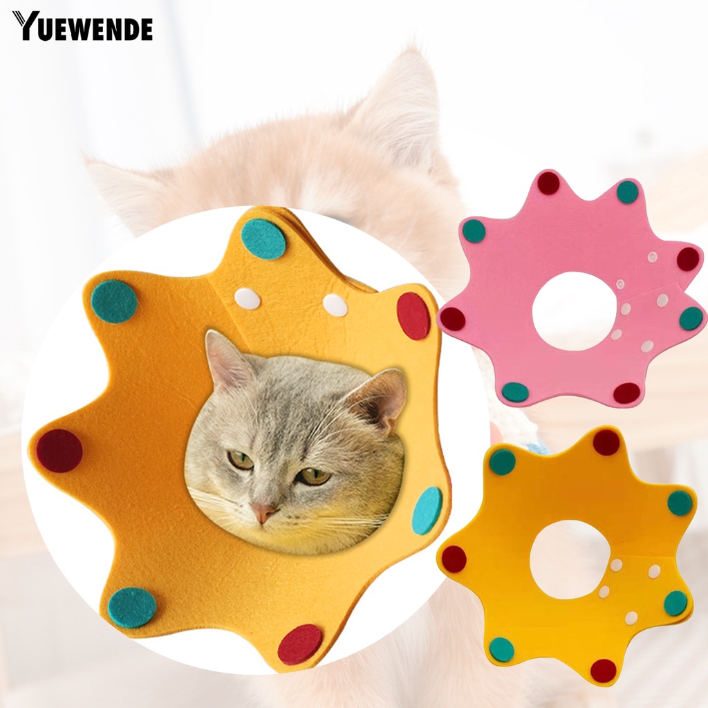 Yq.e Vòng Cổ Bảo Vệ Chống Cắn Có Thể Điều Chỉnh Hình Hoa Dành Cho Mèo Cưng