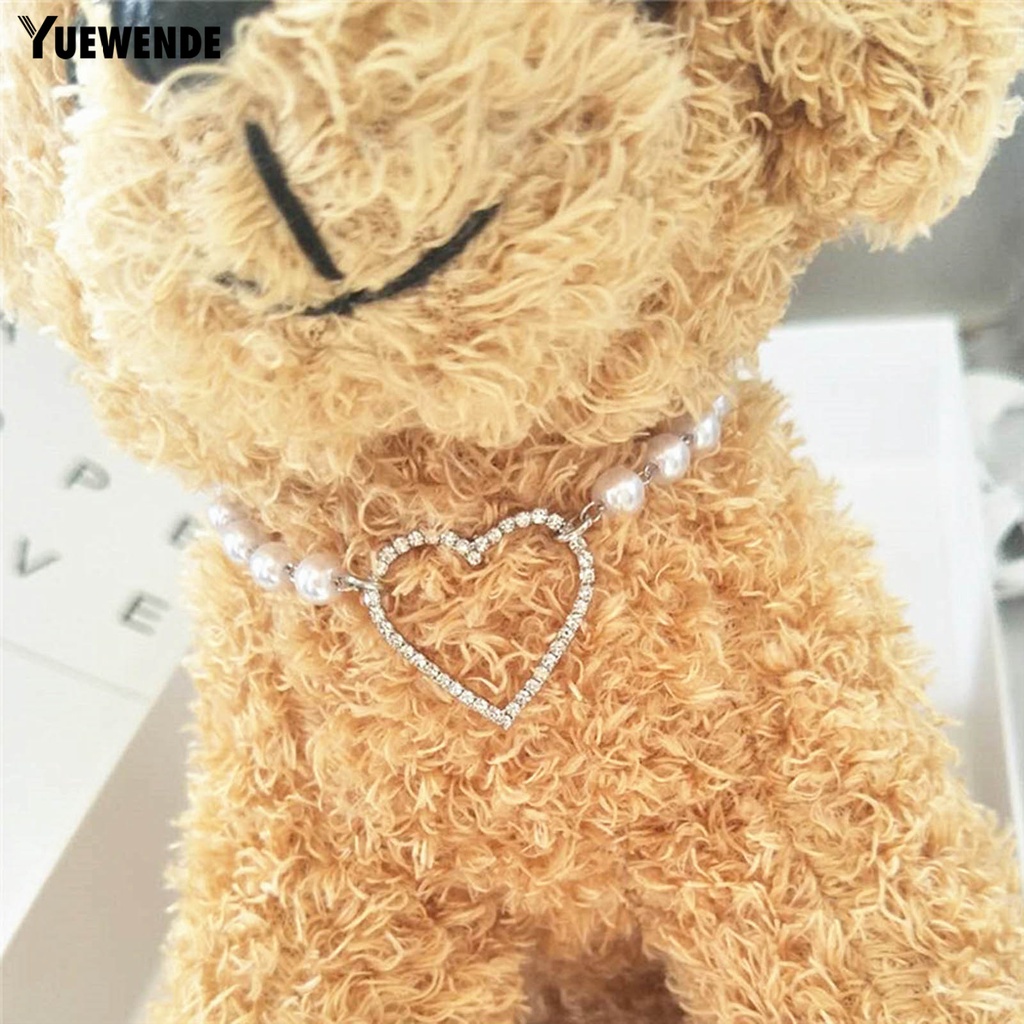 Yq.e Vòng Cổ Mặt Trái Tim Rỗng Bằng Đồng Sáng Bóng Chống Dao Trang Trí Vòng Cổ Dành Cho Cún Cưng Đám Cưới