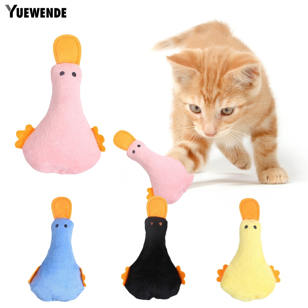Vịt Nhồi Bông YQ.E Có Âm Thanh Dễ Thương Cho Mèo Cưng