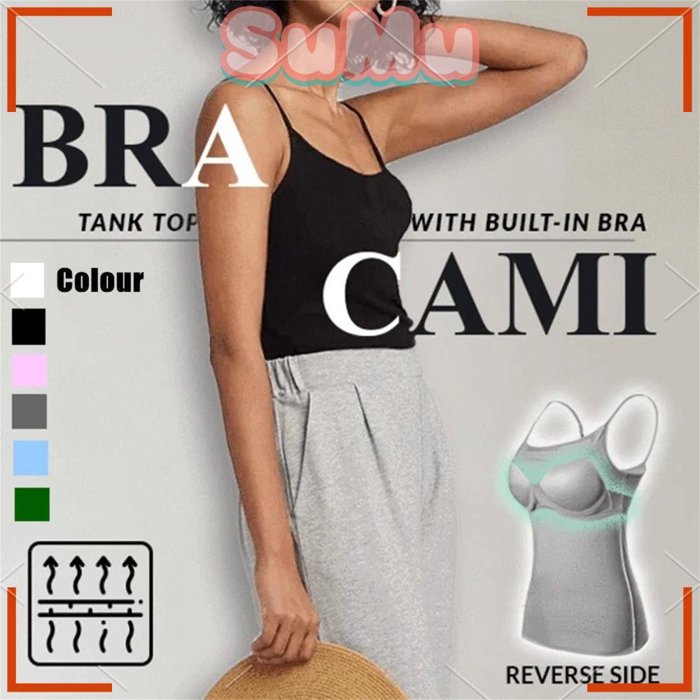 Áo Croptop Hai Dây Có Mút Đệm Ngực Thoáng Khí Thời Trang Cho Bạn Gái