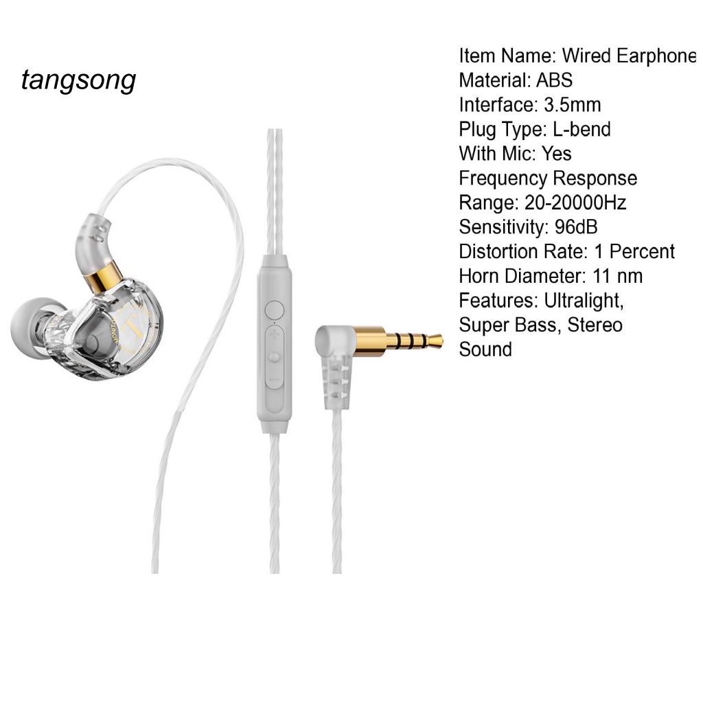 Tai Nghe Thể Thao Nhét Tai Có Dây 20-20000HZ Chất Lượng Cao