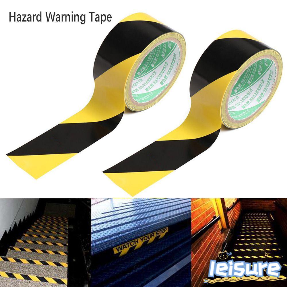 Băng Keo Dán Sàn Nhà Màu Đen &amp; Vàng Cảnh Báo An Toàn Tiện Dụng