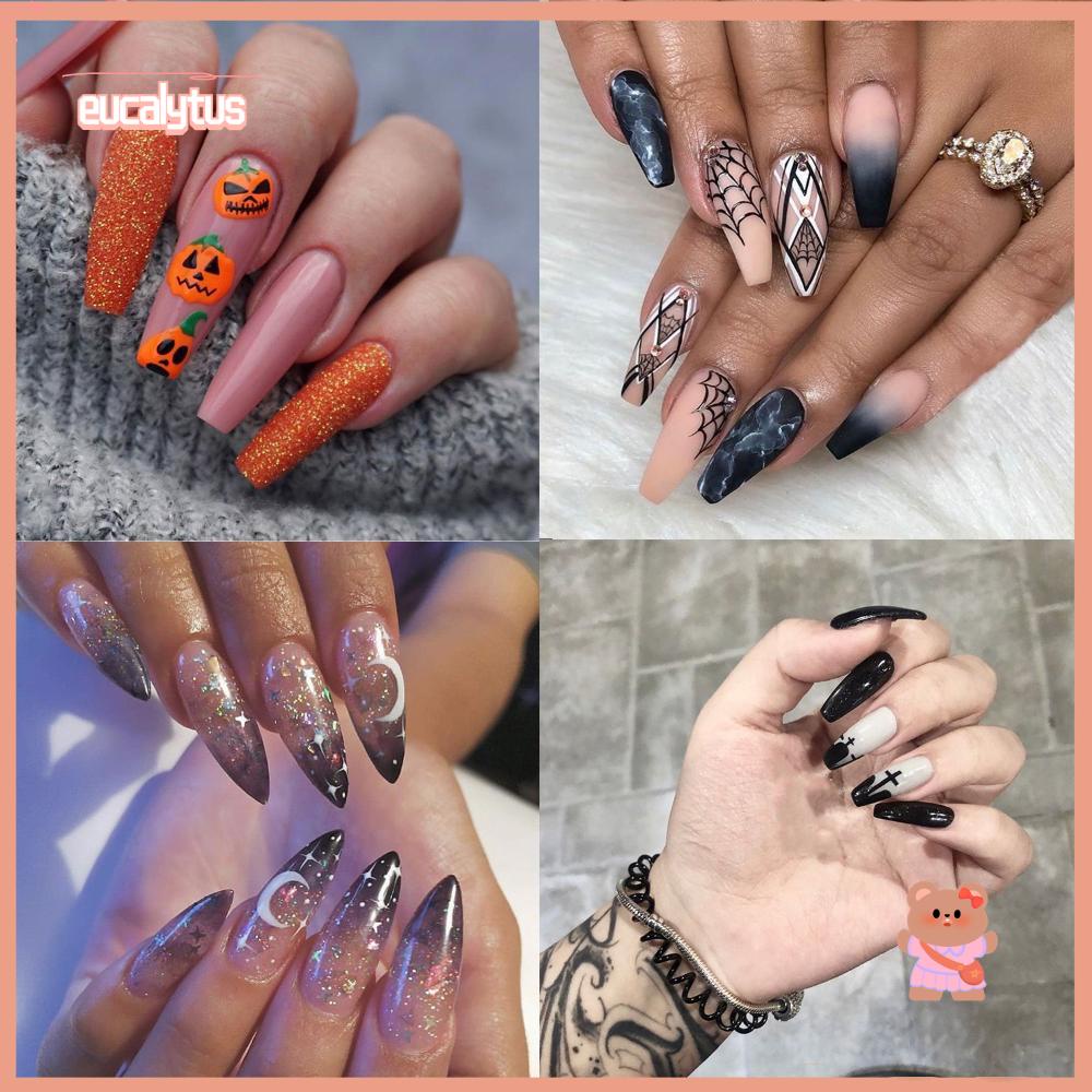 Hộp 24 Móng Tay Giả Múa Ba Lê Dạng Nhấn