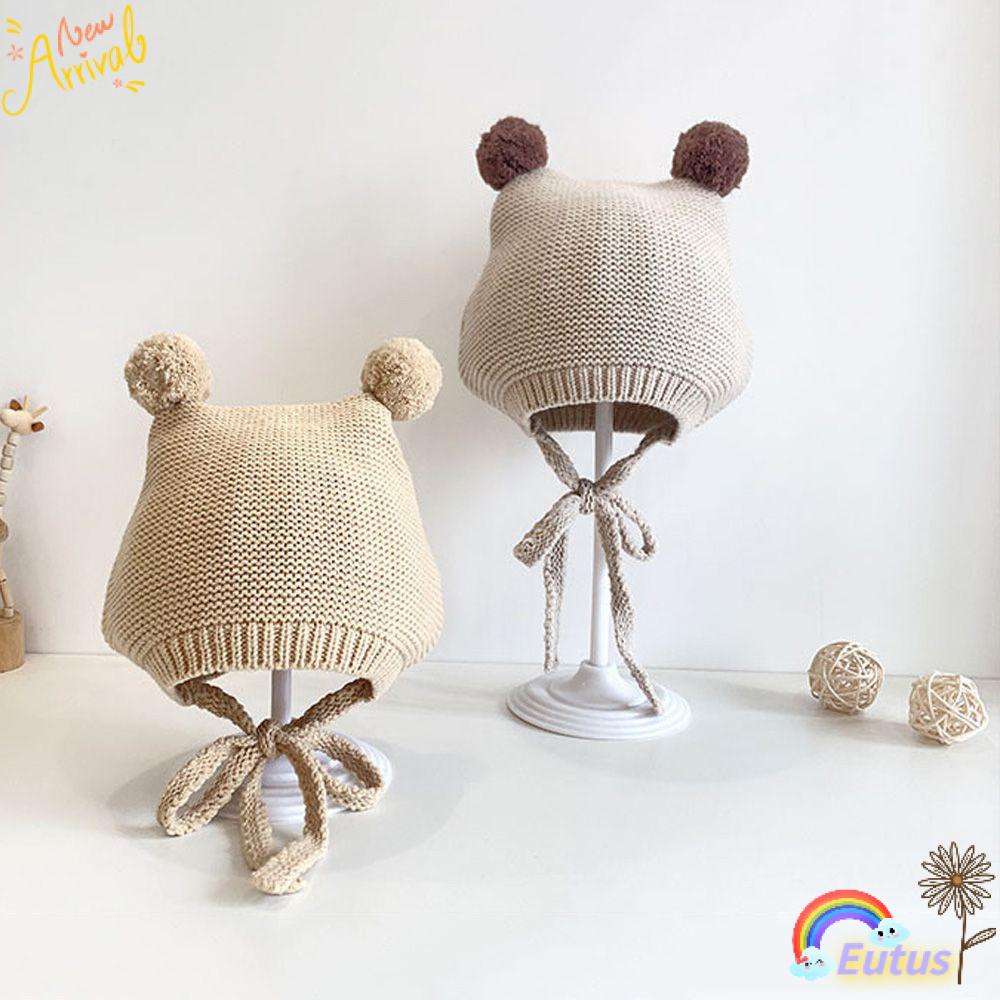 Mũ Len Trùm Tai Giữ Ấm Thời Trang Xuân Đông Cho Bé