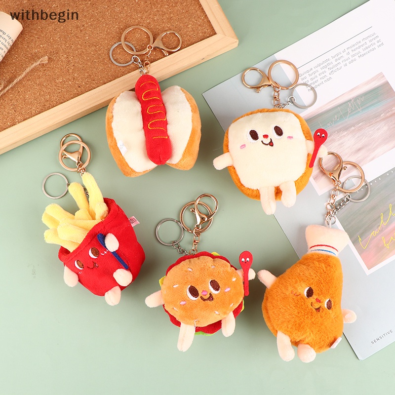 1 Móc Khóa Hình Thức Ăn Nhồi Bông Ngộ Nghĩnh