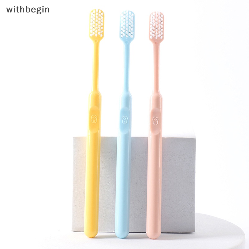 Bộ 10 Bàn Chải Đánh Răng Lông Mềm Màu Kẹo Ngọt Dành Cho Người Lớn