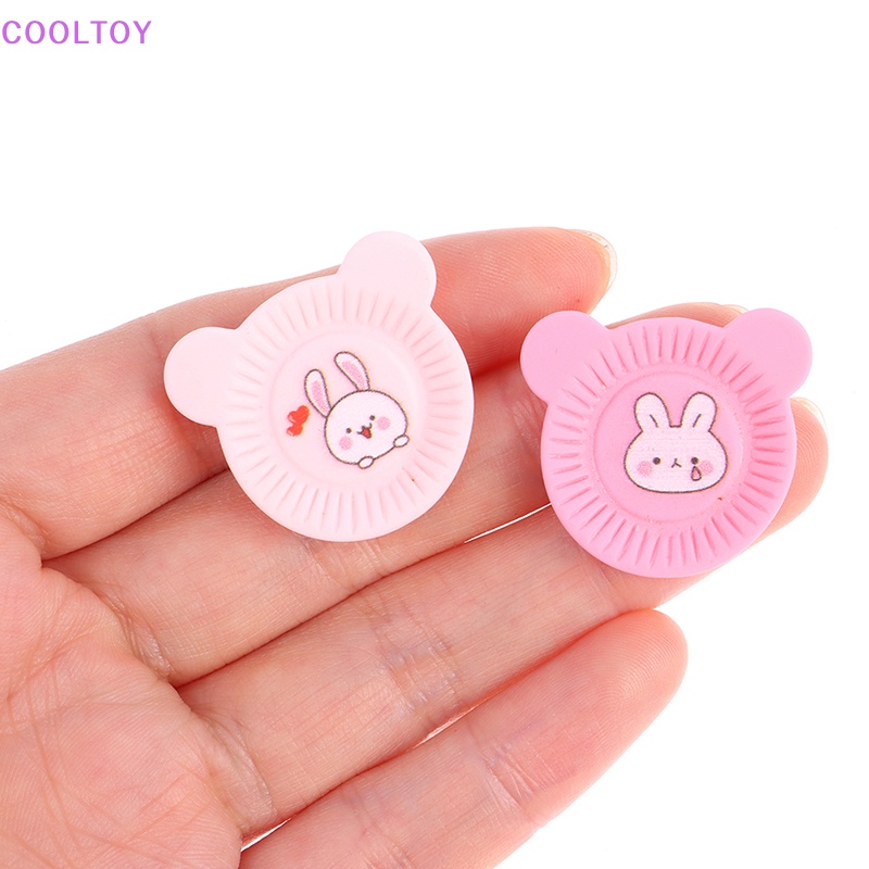 Set 10 Đĩa Ăn Tối Hình Thỏ Dễ Thương Cho Nhà Búp Bê