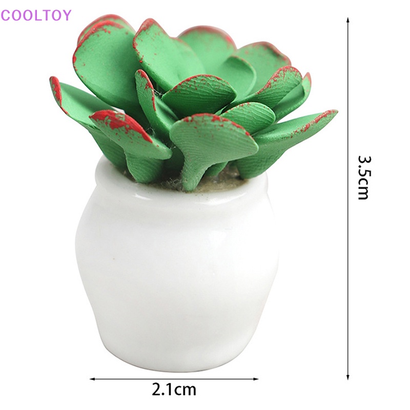Cooltoy Mô Hình Chậu Cây Xanh Trang Trí Nhà Búp Bê Tỉ Lệ 1: 12