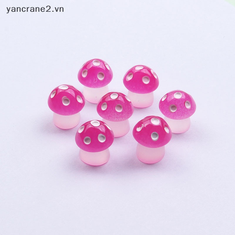 Bộ 5 Cây Nấm Phát Sáng Trang Trí Phong Cảnh DIY {yancrane2.vn}