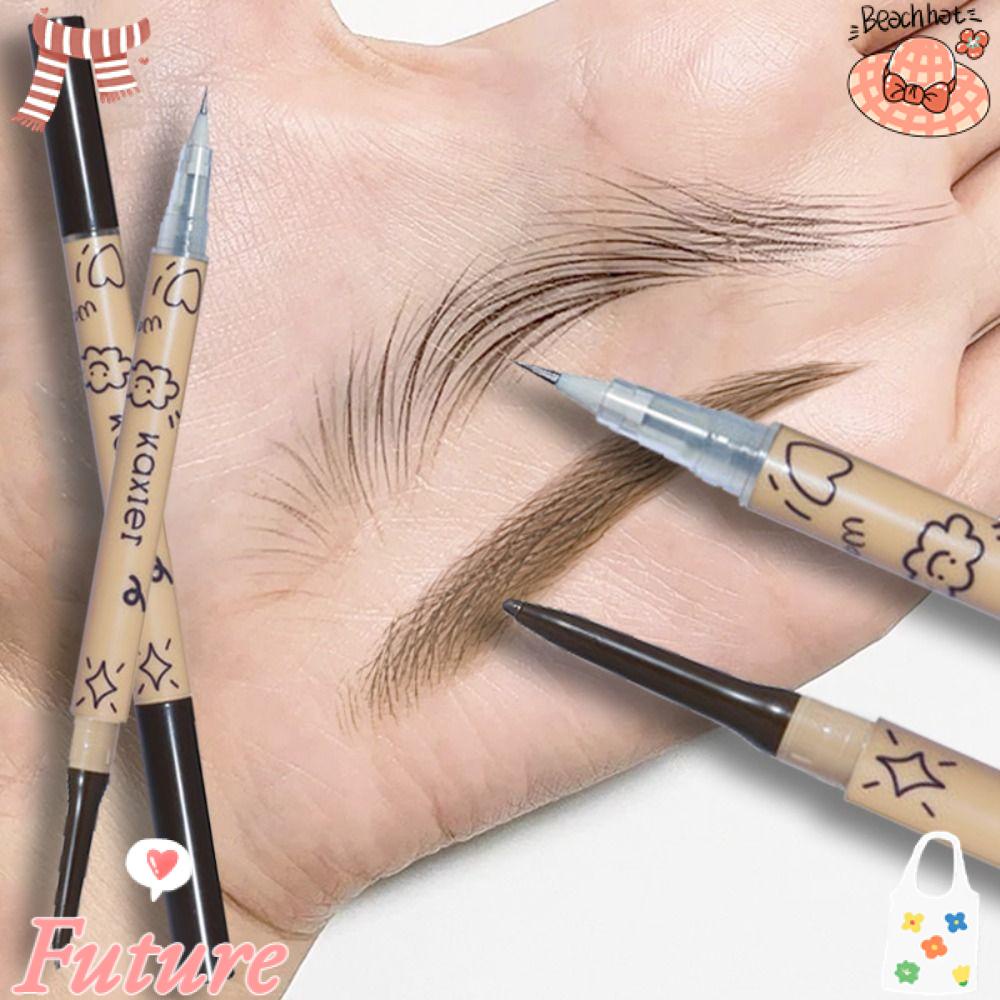 Bút Kẻ Lông Mày Dạng Lỏng Tự Nhiên 2 Trong 1 Siêu Mỏng Chống Mồ Hôi