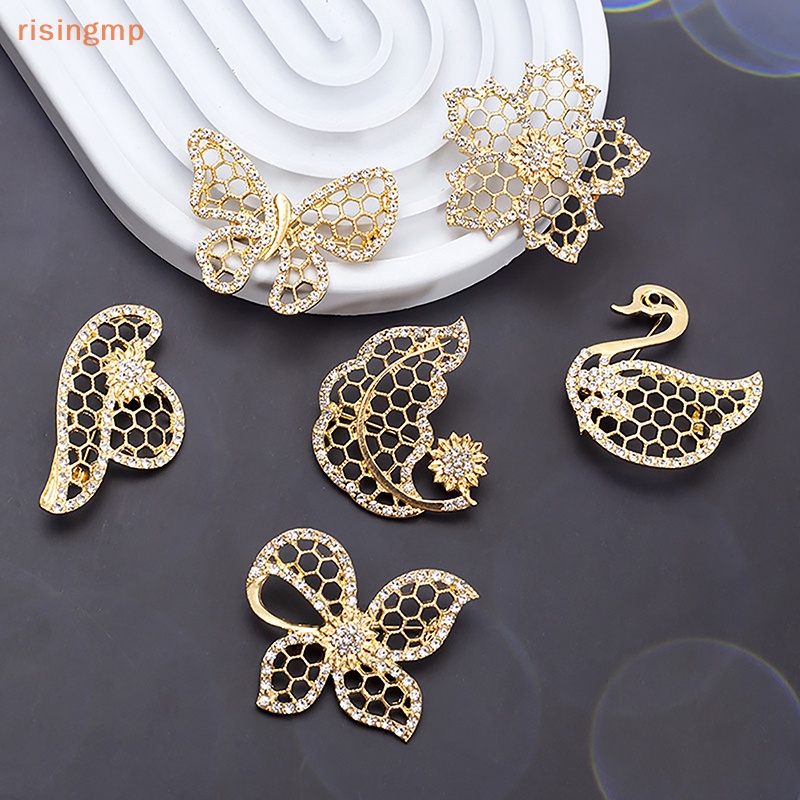 Ghim Cài Áo Hình Thiên Nga / Bông Hoa / Bướm / Cây Lá Kiểu Vintage Thời Trang Cho Nữ