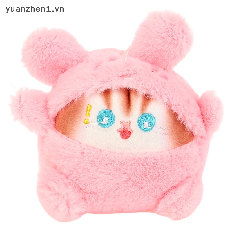 Móc Khóa Hình Mèo Nhồi Bông Mềm Mại Đáng Yêu