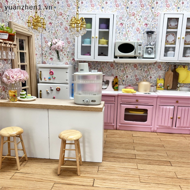 1 Mô Hình Nồi Hấp Điện Tử Tỉ Lệ 1: 12 Trang Trí Nhà Búp Bê