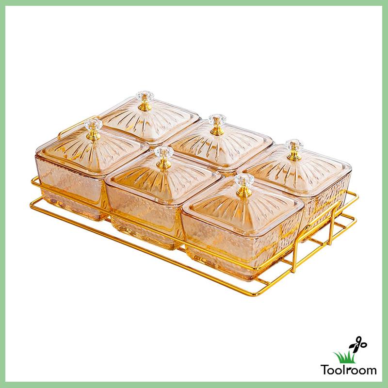 Đĩa Đựng Trái Cây Khô / Thức Ăn Bằng Kính Phong Cách Bắc Âu Sang Trọng Tiện Dụng Cho Tiệc Cưới / Tiệc Tùng