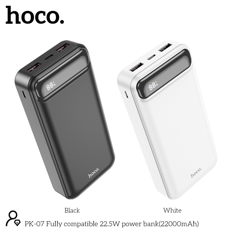 Pin Sạc Dự Phòng PK-07 Sạc Nhanh 22.5w PD 20w 22000mAh