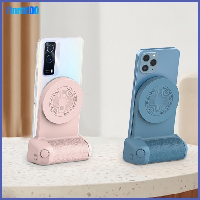 Giá Đỡ Điện Thoại Kiêm Sạc Bluetooth Không Dây 2 Trong 1 Có Nam Châm Chống Rung Hỗ Trợ Chụp Ảnh Selfie