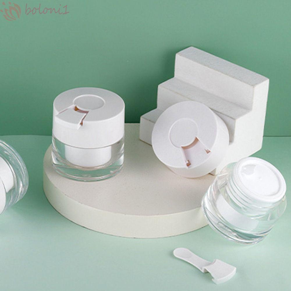 Lọ Thủy Tinh Đựng Kem Nền / Son Dưỡng Môi / Mỹ Phẩm Dạng Lỏng Màu Trắng