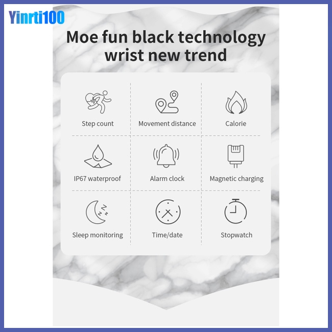 Đồng Hồ Thông Minh Yinrti Mk20 Đa Chức Năng Chống Thấm Nước Dành Cho Nữ