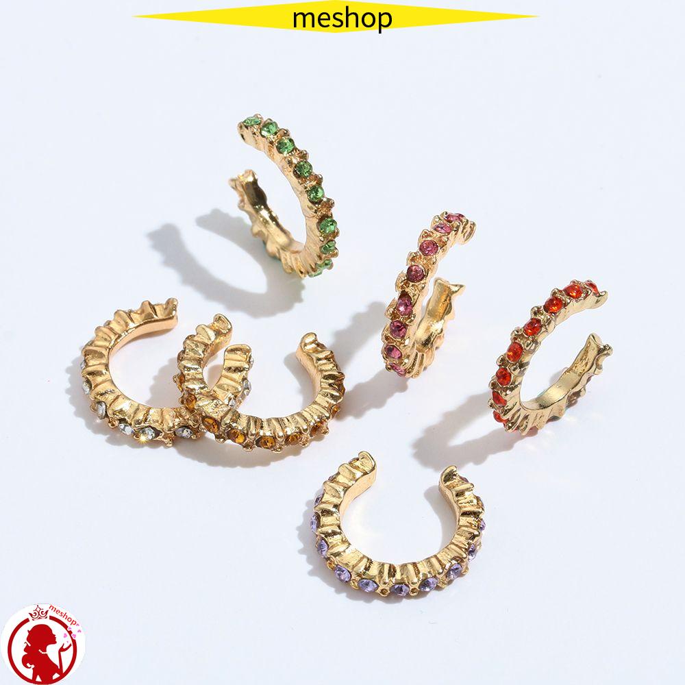 Set 6 Khuyên Tai Đeo Vành Tai Không Xỏ Lỗ Thời Trang Cá Tính