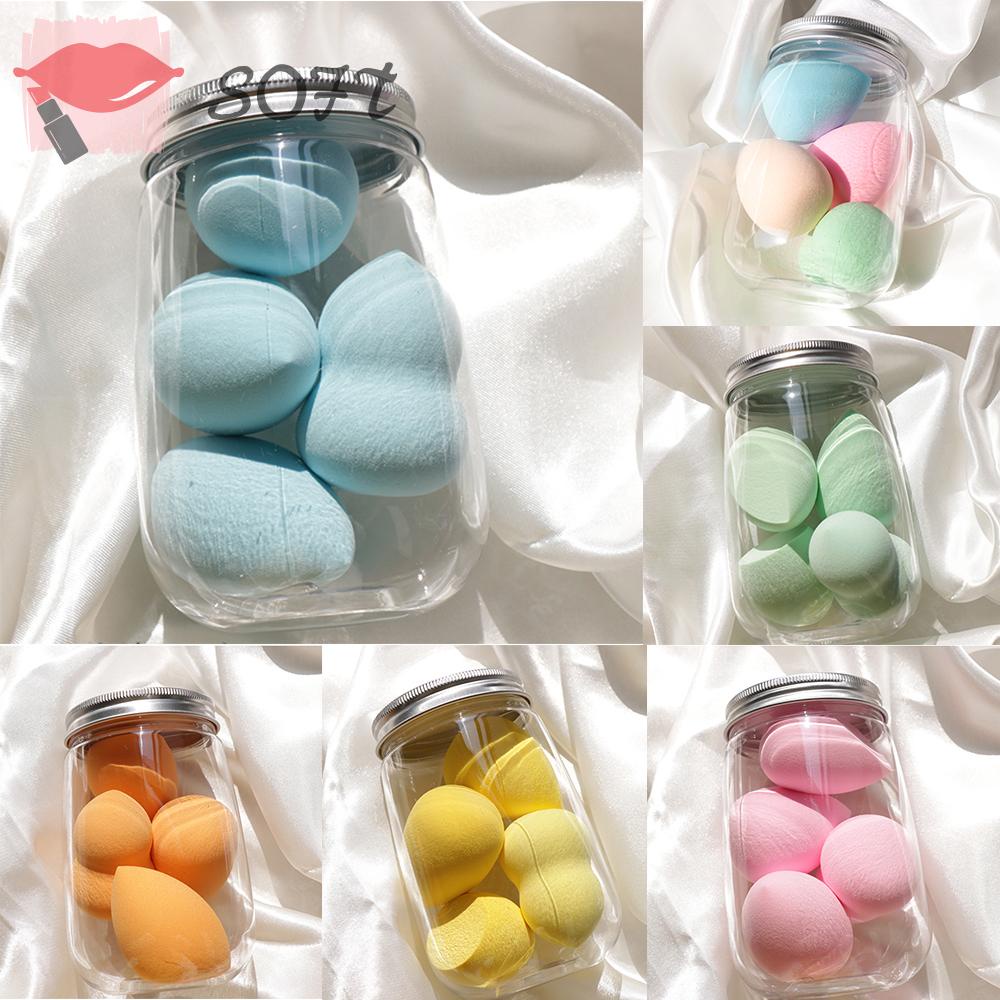 Set 4 Mút Trang Điểm Mềm Mại Nhiều Hình Dạng Có Thể Tái Sử Dụng Và Bền