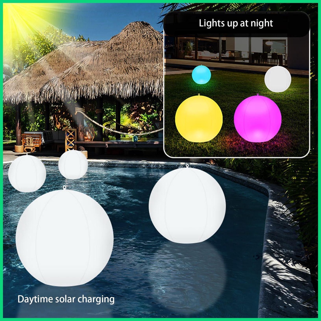 Đèn Năng Lượng Mặt Trời 34cm / 13inch RGB IP68 Chống Thấm Nước Thay Đổi Màu Sắc Độc Đáo