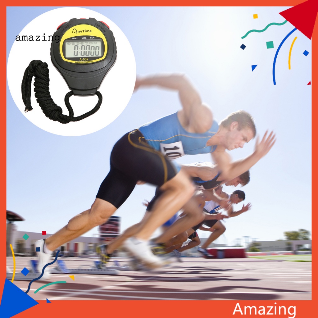 Đồng Hồ Bấm Giờ Kỹ Thuật Số Chạy Pin Chống Sốc Chống Thấm Nước