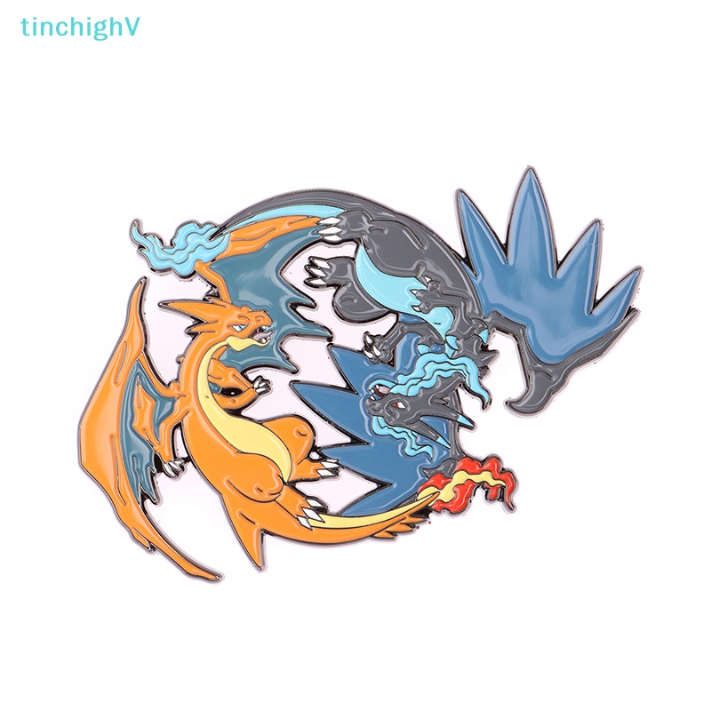 [TinchighV] Trâm Cài Áo Kim Loại Hoạt Hình Pokemon Charizard Rayquaza Đáng Yêu [Mới]