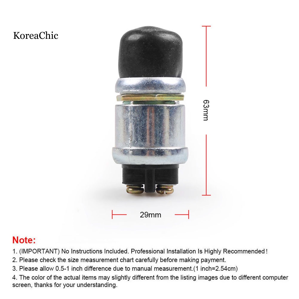 Công Tắc Còi Xe Hơi / Động Cơ Một Nút Bấm Chống Thấm Nước 12V 20A