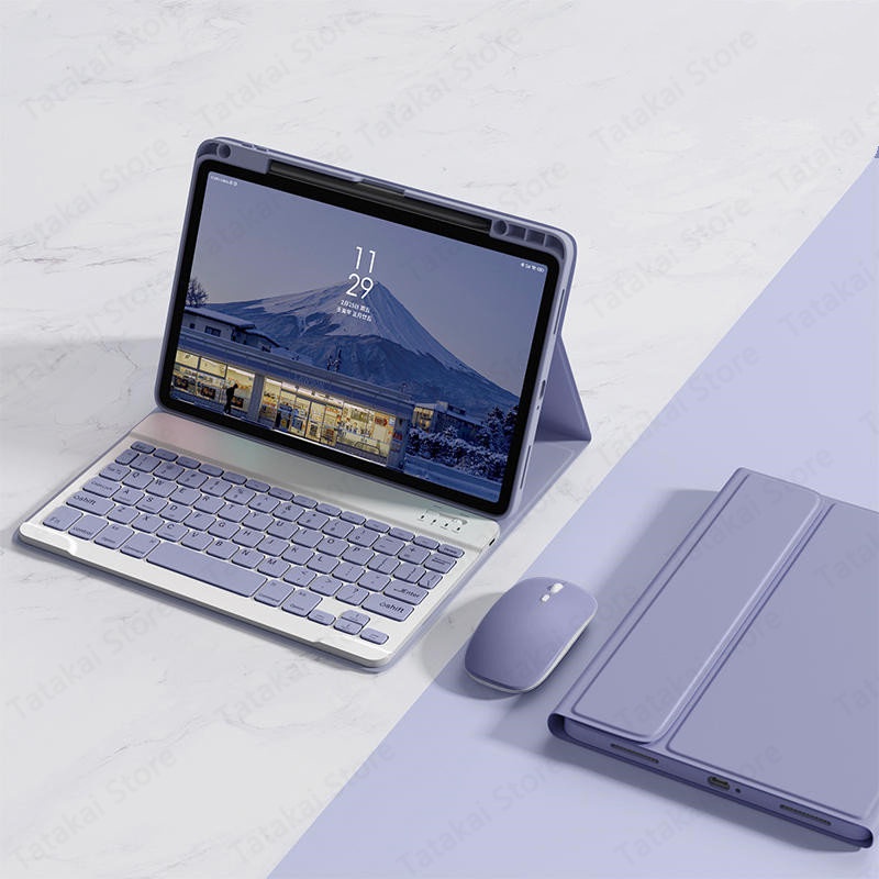 Bao Da Máy Tính Bảng Kèm Bàn Phím Có Ngăn Đựng Bút Cho Teclado Xiaomi Pad 6 2023 Xiaomi Pad 6 Pro Mi Pad 6 11 ''