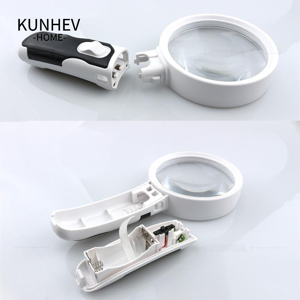 KUNHEV Kính Lúp Có Đèn LED Chuyên Dụng Sửa Chữa