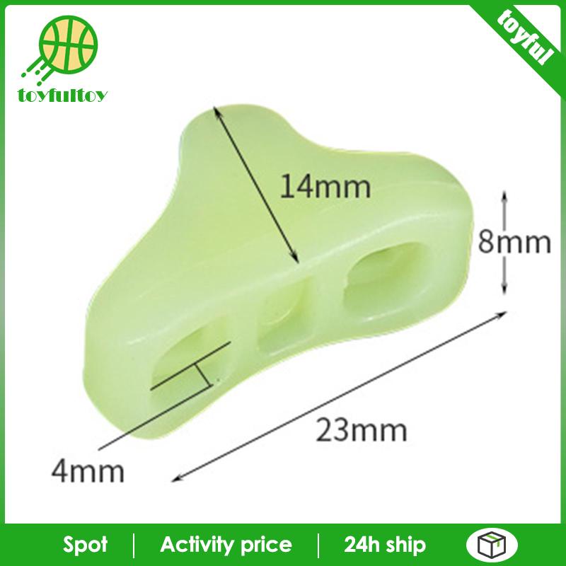 Set 30 Móc Khóa Dây Lều Hình Tam Giác Màu Dạ Quang Tiện Dụng