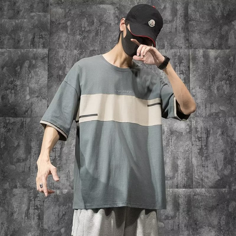Áo Thun Cotton Tay Ngắn Dáng Rộng Cỡ Lớn M-8XL Thời Trang Cho Nam