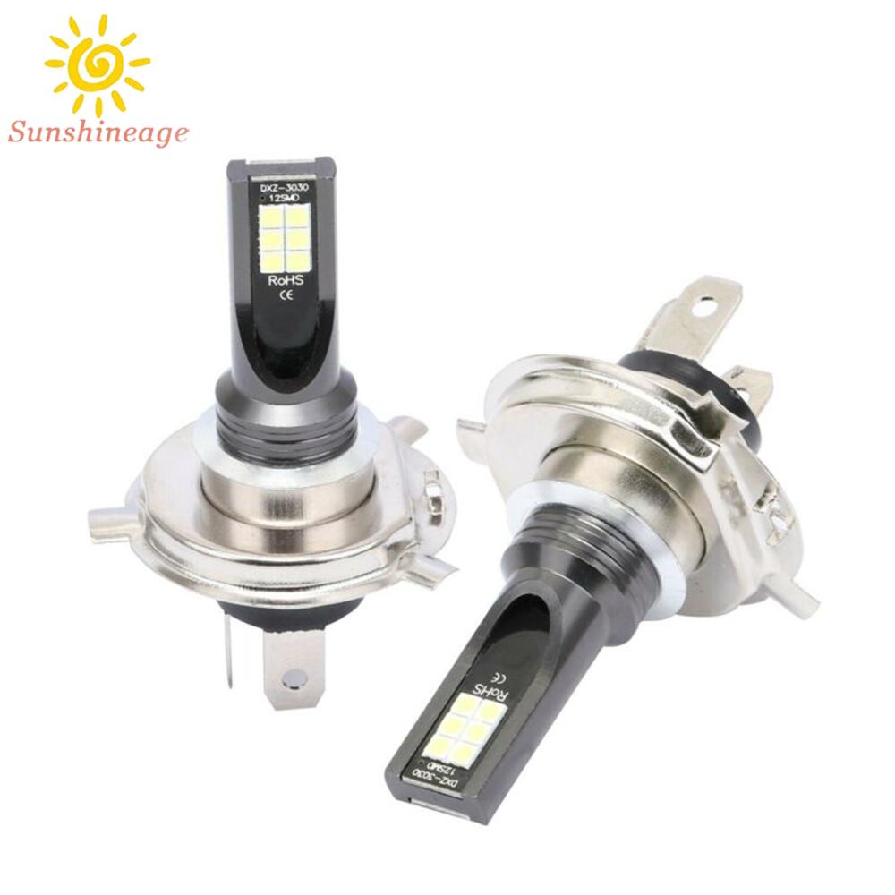 Đèn Pha LED H4 Ánh Sáng Trắng Bằng Nhôm Chống Thấm Nước Tiện Dụng