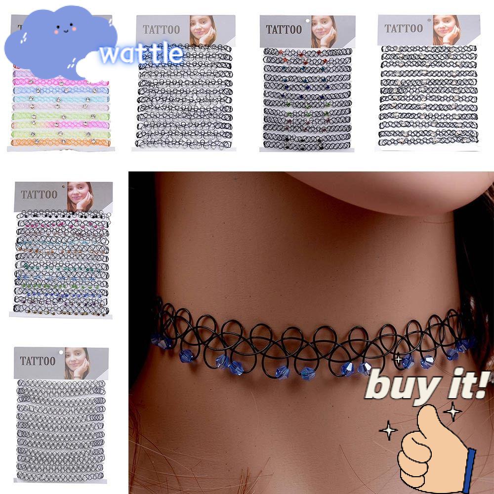 WATTLE Dây Chuyền Choker Co Giãn Xương Cá