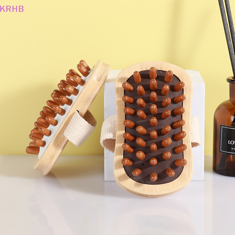 Lược Chải Mát Xa Làm Dịu Da Đầu Bằng Gỗ Tiện Dụng Cho Spa Mới