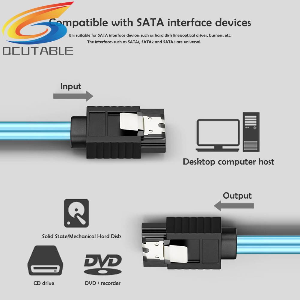 Cáp Dữ LiệU SATA III 6Gbps SAS Cho MáY Chủ SATA 7 Pin Sang SATA 7 Pin