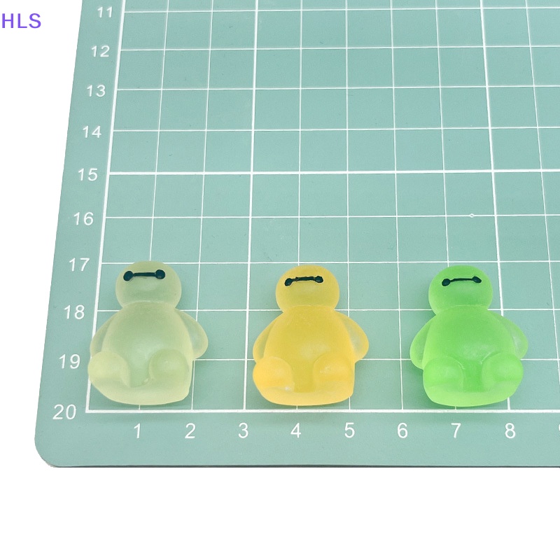 [HLS] Set 5 Đồ trang trí Baymax Mini Bằng Nhựa Phát Sáng Trong Bóng Tối Trang Trí Nhà Búp Bê DIY Màu Sắc Ngẫu Nhiên