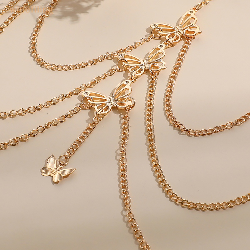 Vòng Đeo Chân Nhiều Tầng Bằng Kim Loại Thời Trang Đi Biển Cho Nữ