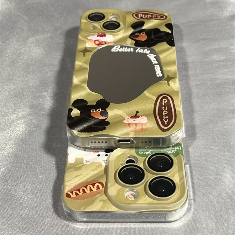 Ốp Điện Thoại TPU Mềm Chống Sốc Tráng Gương Họa Tiết Hoạt Hình Thời Trang Cho IPhone 11 12 13 14 Pro Max