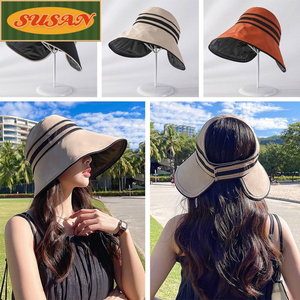 SUSANS Nón Tai Bèo Vành Rộng Chống Tia UV / Gió Có Thể Gấp Gọn Tiện Dụng