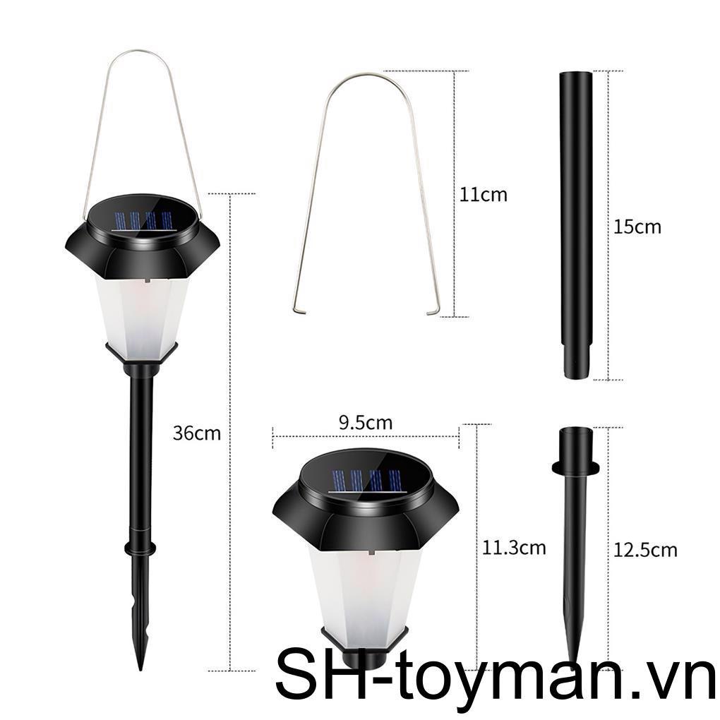 Bộ 4 Đèn LED 12 Bóng Ánh Sáng Nhấp Nháy Chống Nước Sử Dụng Năng Lượng Mặt Trời Cho Sân Vườn