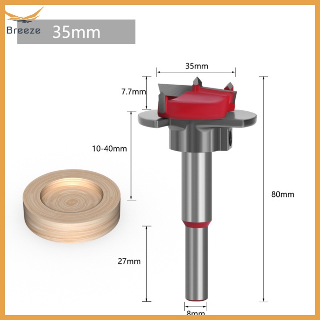 Bộ 5 Mũi Khoan Định Vị 15-35mm Độ Bền Cao Chuyên Dụng Làm Mộc