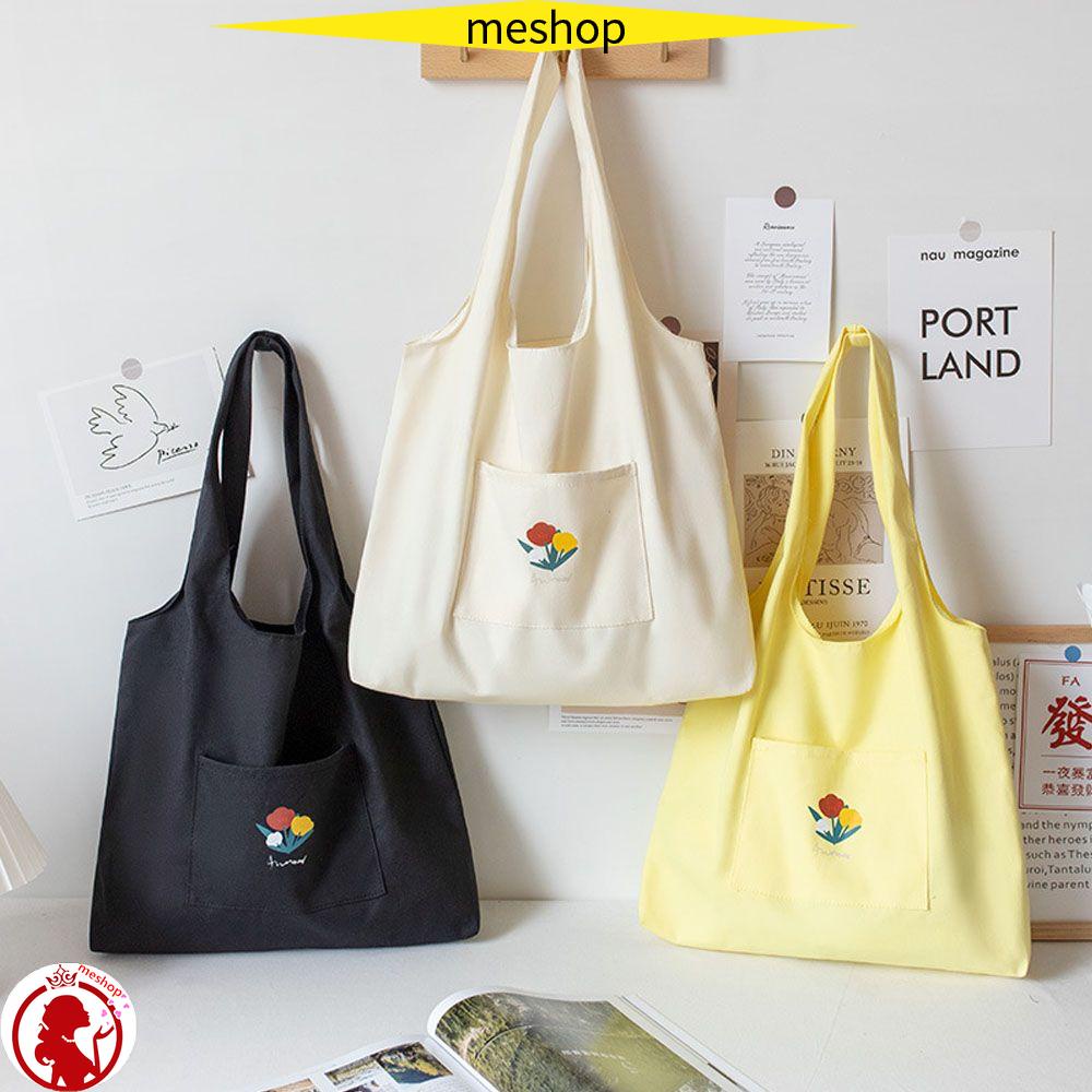 ME Túi Xách Canvas Phong Cách Nhật Bản Đơn Giản Cho Nữ