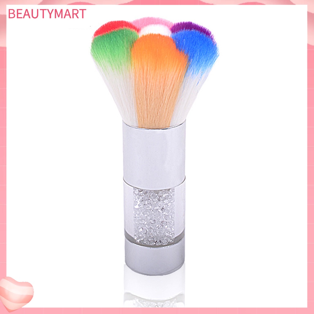 [beautymart] Cọ Phủi Bụi Móng Tay Tay Cầm Đính Hạt Giả Kim Cương