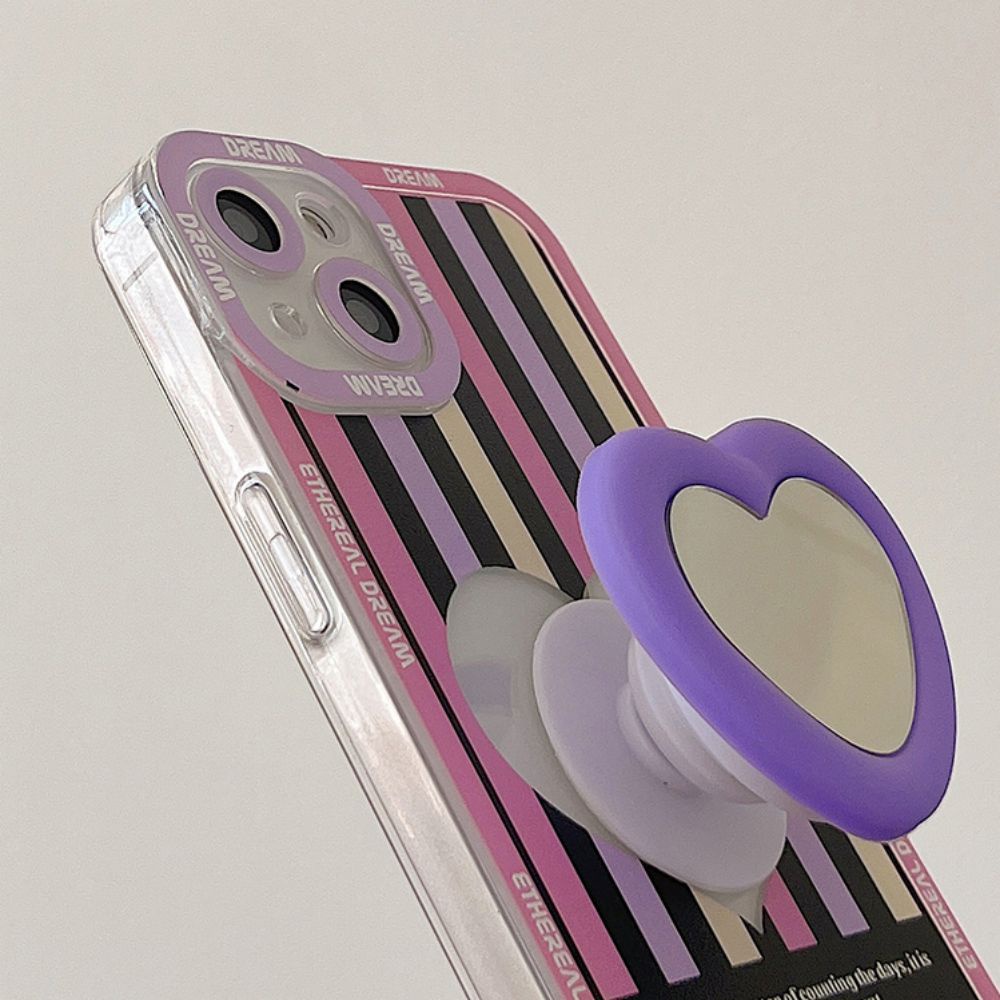 Ốp Điện Thoại TPU Mềm Chống Sốc Có Giá Đỡ Gương Cho IPhone 14 13 12 11 Pro Max X XR 8 7 Plus SE