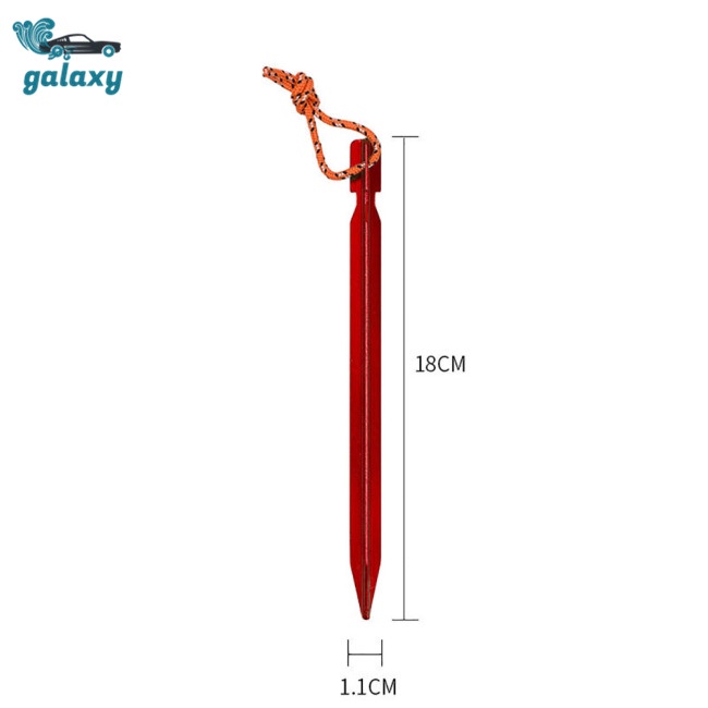 Galaxy Set 10 Cọc Dựng Lều Bằng Hợp Kim Nhôm 18cm Tiện Dụng Khi Đi Cắm Trại