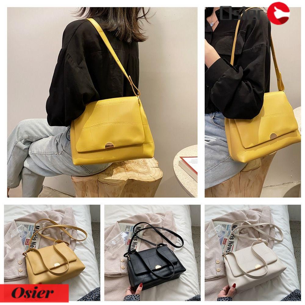 Túi Xách Đeo Vai Màu Trơn Đa Năng Thời Trang Cá Tính OSIER1