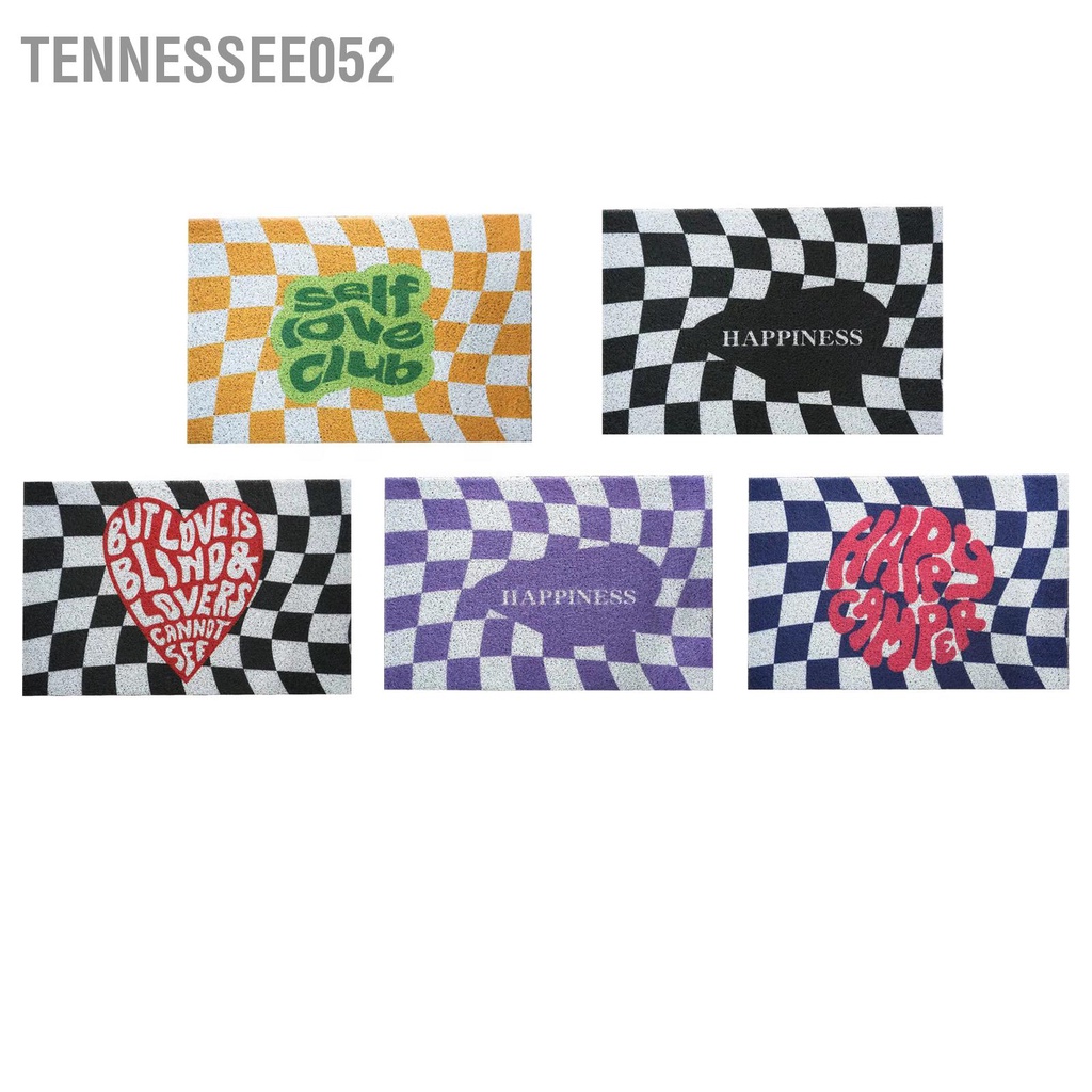Tennessee052 Checkerboard Nhà Bếp Thảm Có Thể Giặt Hành Lang Nhập Chống Trơn Trượt Lối Vào Chạy Cho Gia Đình Hàng Văn Phòng